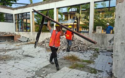 Setahun Pasca Kebakaran, Ruang Administrasi UPTD SMKN 2 Majene Akhirnya Direhabilitasi