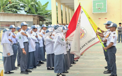 Pengurus OSIS UPTD SMKN 2 Majene Dikukuhkan